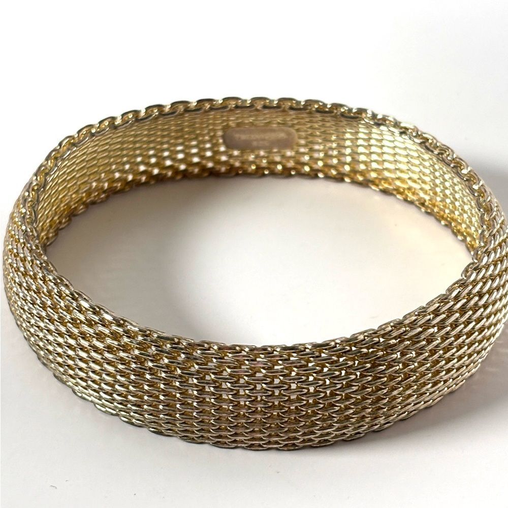 Tiffany & Co. Somerset Sterling Silver Mesh Bracelet